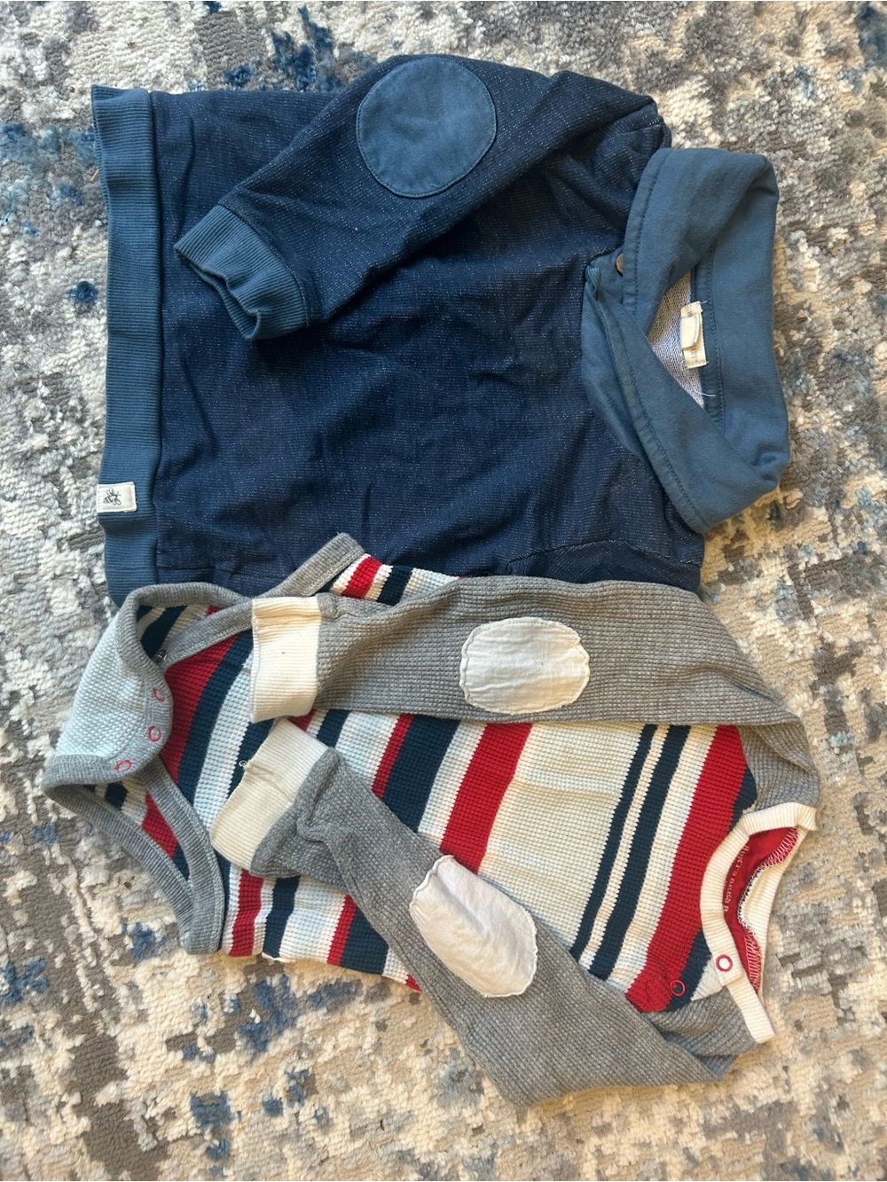 Burt's Bees Baby Navy Sweatshirt with Elbow Patches